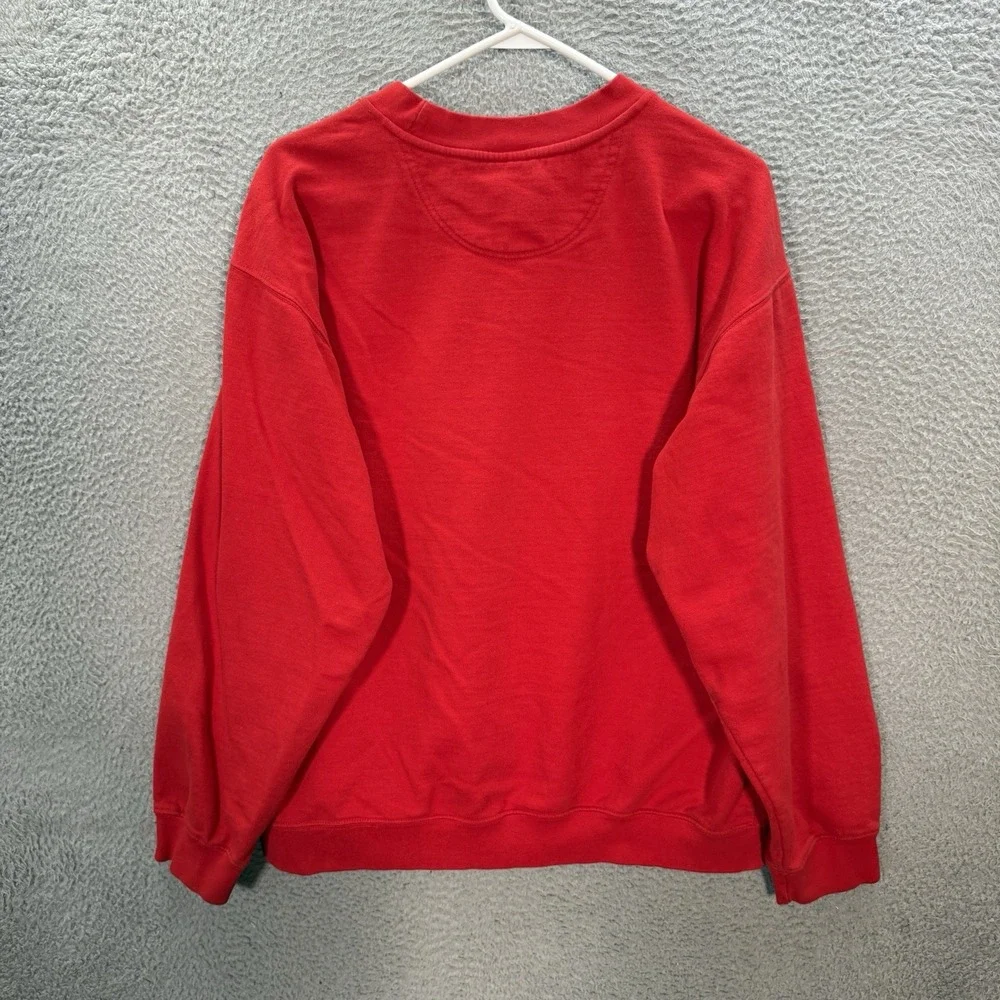 Vintage‎ Wisconsin Badgers Sweatshirt Adult Large Red Crewneck Embroidered Y2K